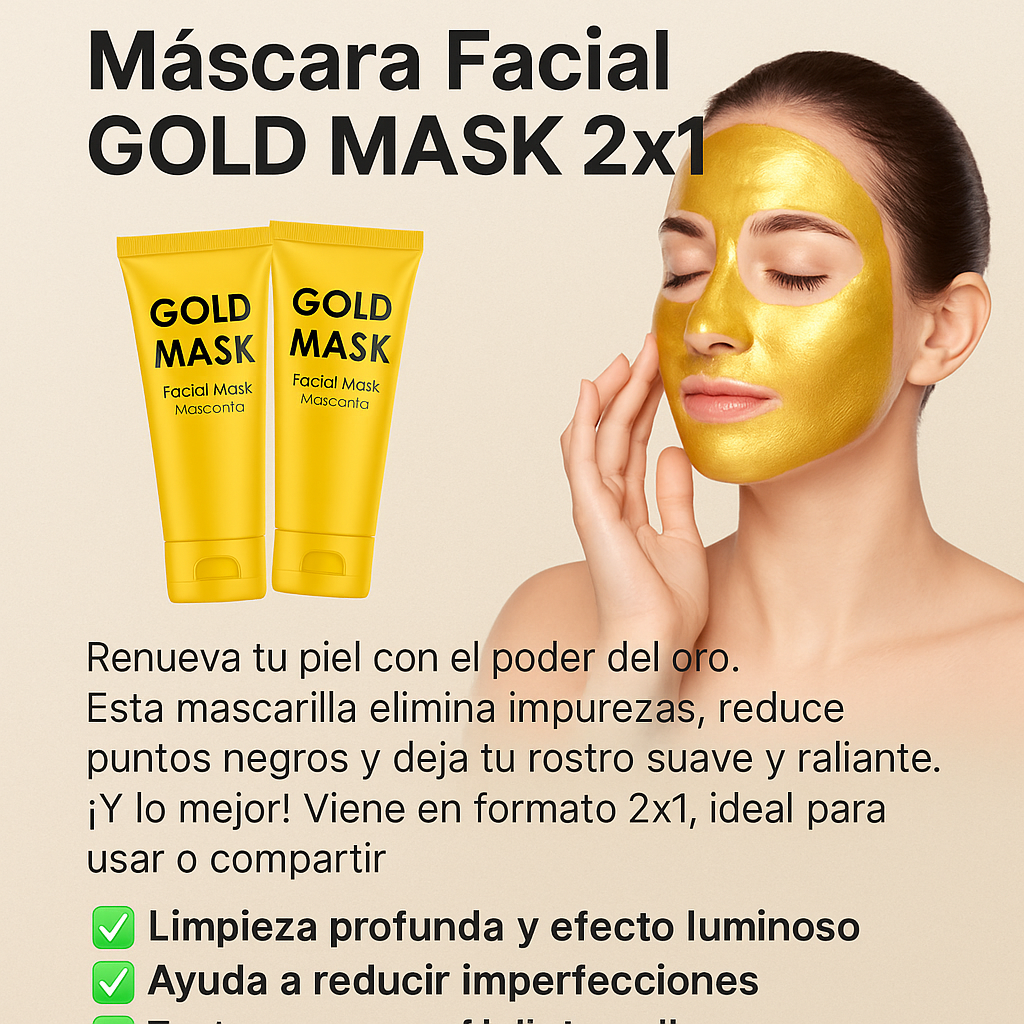 MASCARA GOLD MASK 2X1