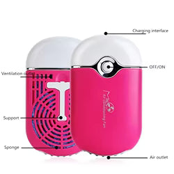 MINI VENTILADOR  PESTAÑAS UÑAS BELLEZA